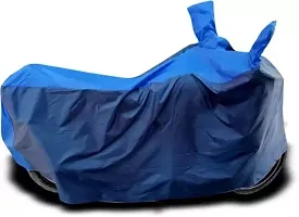 RONISH Waterproof Two Wheeler Cover (Black,Blue) For Bajaj Pulsar P150_t56-thumb3