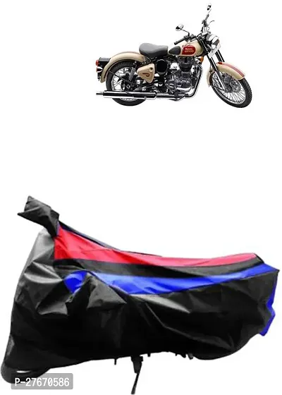 Protective Polyester Bike Body Cover For Royal Enfield Bullet 500-thumb0