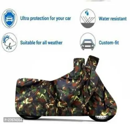 Dust and Water Resistant  Polyester Hero Karizma Bike Cover-thumb4