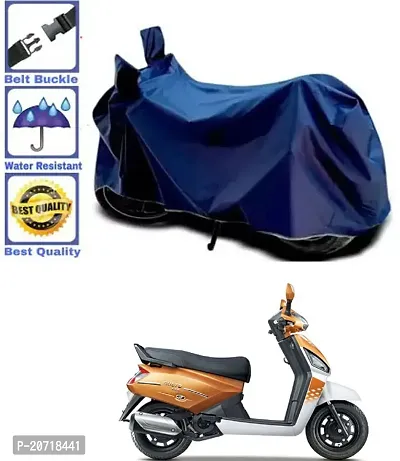 RONISH Waterproof Bike Cover/Two Wheeler Cover/Motorcycle Cover (Navy Blue) For Mahindra Gusto 125-thumb0