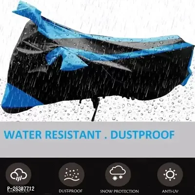 RONISH Two Wheeler Cover (Black,Blue) Fully Waterproof For Bajaj Pulsar 220F-thumb3