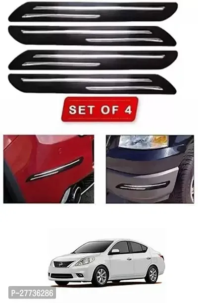 Protective Silicone Car Bumper Protector Guard For Nissan Sunny-Pack Of 4-thumb0