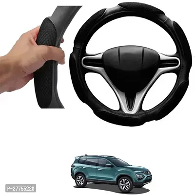 Car Steering Cover Black 6G Skidproof For Tata Buzzard (Gravitas)