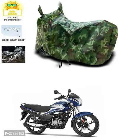 Designer Bike Body Cover Jungle Green For Hero Motocorp Super Splendor-thumb0