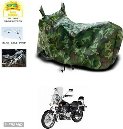 Designer Bike Body Cover Jungle Green For Bajaj Avenger 220 Dts-I-thumb0