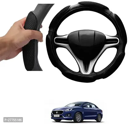 Car Steering Cover Black 6G Skidproof For Maruti Suzuki Swift Dzire-thumb0