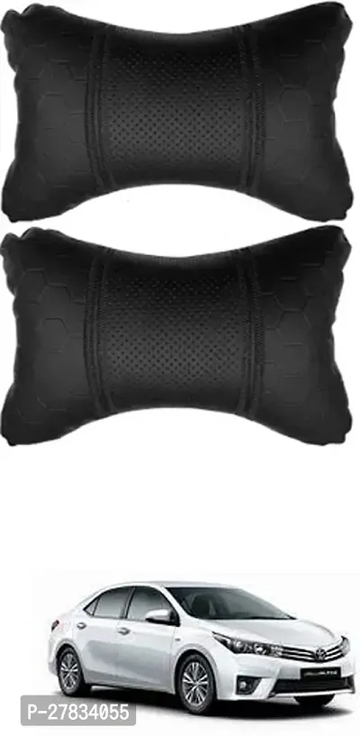 Comfortable Car Neckrest Pillow Black Football Design For Toyota Altis