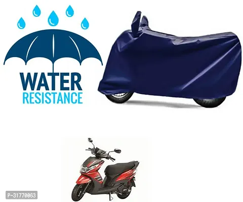 Splendid Waterproof Polyester Two Wheeler Cover Suitable For Yamaha Ray Z Bikes-thumb0