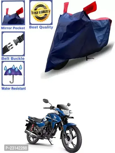 RONISH Waterproof Two Wheeler Cover (Black,Red) For Honda SP 125_k74-thumb0