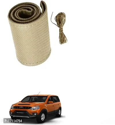 Car Stering Cover Hand Stiched Beige For Nuvosport