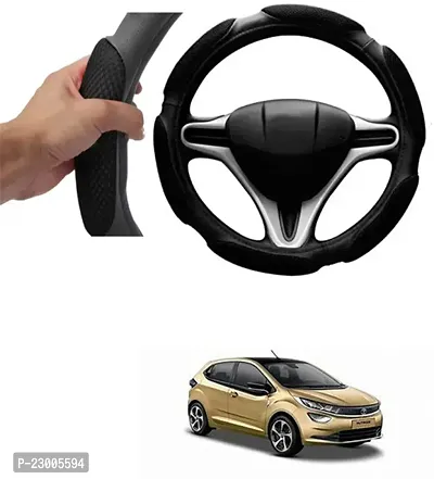 Car Better Grip Black Steering Wheel Cover (Slip-in) For Tata Altroz