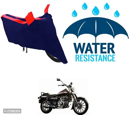 Designer Bike Body Cover Red And Blue For Bajaj Avenger 220 Street