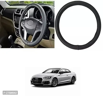 Designer Car Steering Cover Round Black For Audi Rs5