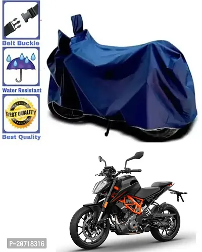 RONISH Waterproof Bike Cover/Two Wheeler Cover/Motorcycle Cover (Navy Blue) For KTM 390 Duke-thumb0