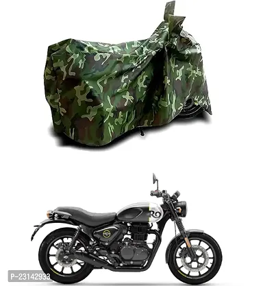 RONISH Dust Proof Two Wheeler Cover (Multicolor) For Royal Enfield Hunter 350_a31