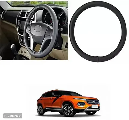 Designer Car Steering Cover Round Black For Mg Baojun-thumb0