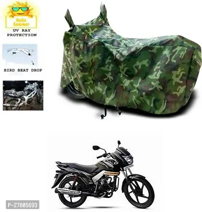 Designer Bike Body Cover Jungle Green For Mahindra Centuro