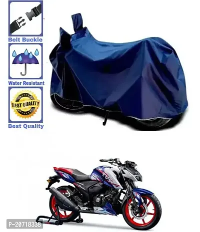 RONISH Waterproof Bike Cover/Two Wheeler Cover/Motorcycle Cover (Navy Blue) For TVS Apache RTR 165 RP