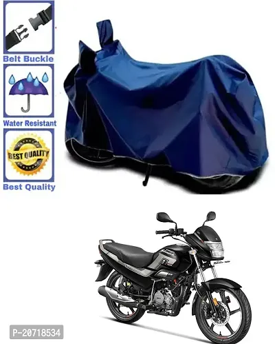 RONISH Waterproof Bike Cover/Two Wheeler Cover/Motorcycle Cover (Navy Blue) For Hero Super Splendor Xtec