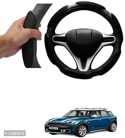 Car Better Grip Black Steering Wheel Cover (Slip-in) For Universal For Car Countryman