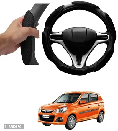 Car Better Grip Black Steering Wheel Cover (Slip-in) For Maruti Suzuki Alto K10