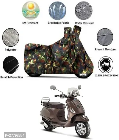 Beautiful Vespa Vespa SXL 125 1 Pcs Sky Blue Jungle Print Bike Body Cover