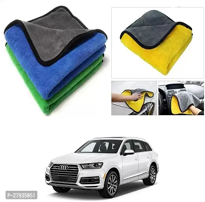 Car Cleaning Microfiber Cloth Pack Of 2 Multicolor For Audi Q7 2020