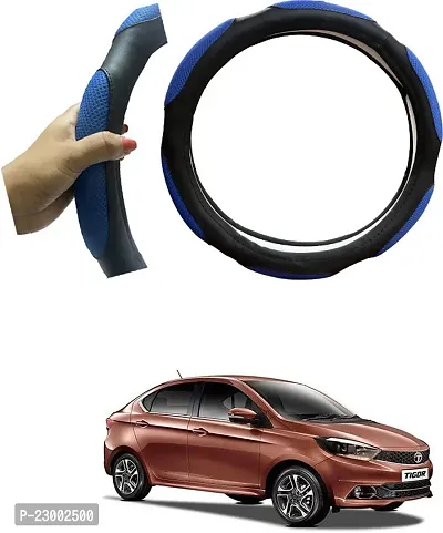 RONISH Car Steeing Cover/Black,Blue Steering Cover For Tata Tigor EV