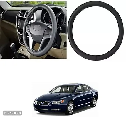 Designer Car Steering Cover Round Black For Volvo S80