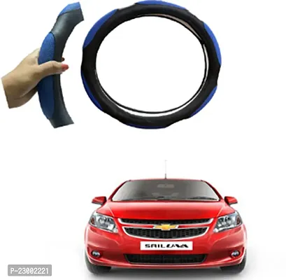 RONISH Car Steeing Cover/Black,Blue Steering Cover For Chevrolet Sail UVA