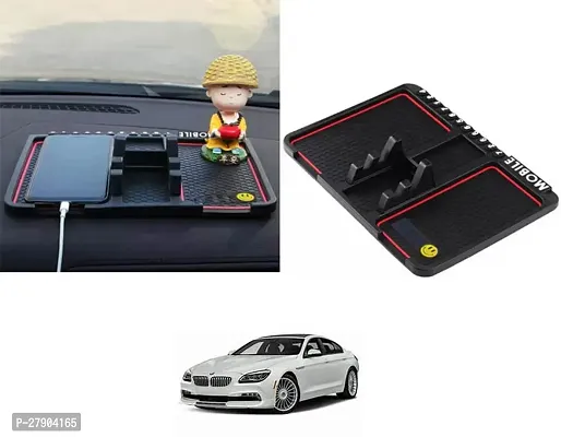 Car Dashboard Anti Slip Skid PVC Pad Mat with Mobile Phone Holder For BMW Alpina B6