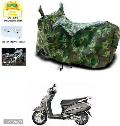 Designer Bike Body Cover Jungle Green For Honda Activa 125