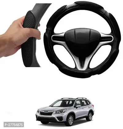 Car Steering Cover Black 6G Skidproof For Subaru Forester