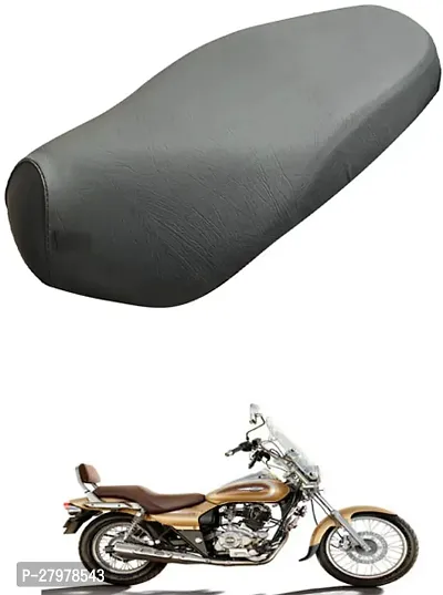 Two Wheeler Seat Cover Black For Bajaj Avenger-thumb0