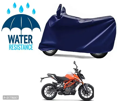 Splendid Waterproof Polyester Two Wheeler Cover Suitable For KTM Duke 200 Bikes