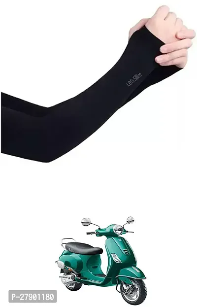 Stylish Breathable and Stretchable Arm Sleeve With Thumb Hole For Vespa Vespa VXL 150