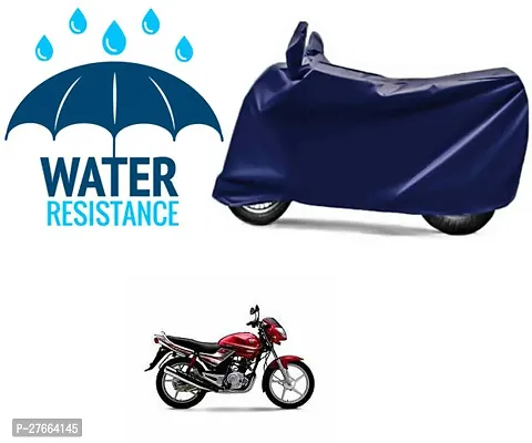 Stylish Navy Blue Polyester Yamaha Libero Bike Cover