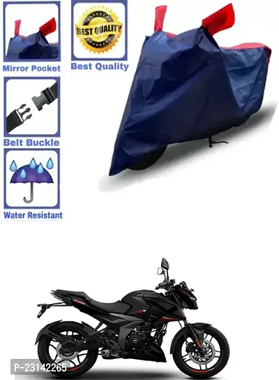 RONISH Waterproof Two Wheeler Cover (Black,Red) For Bajaj Pulsar N160_k52-thumb0