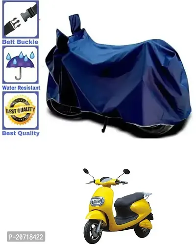 RONISH Waterproof Bike Cover/Two Wheeler Cover/Motorcycle Cover (Navy Blue) For Techo Electra Emerge-thumb0