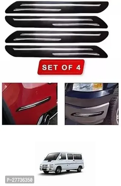 Protective Silicone Car Bumper Protector Guard For Tata Winger-Pack Of 4