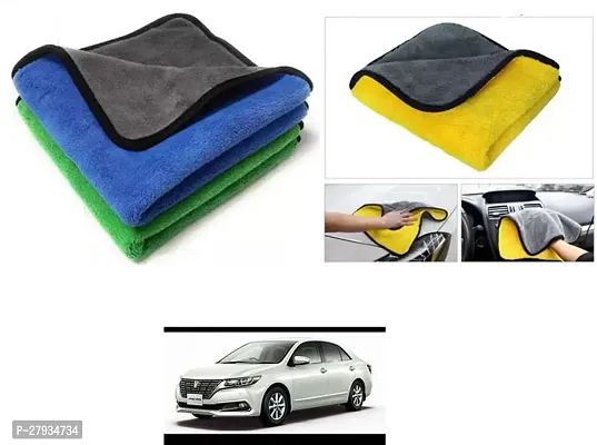 Car Cleaning Microfiber Cloth Pack Of 2 Multicolor For Toyota PREMIO