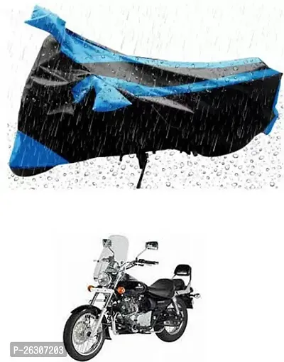 RONISH Two Wheeler Cover (Black,Blue) Fully Waterproof For Bajaj Avenger 220 DTS-i