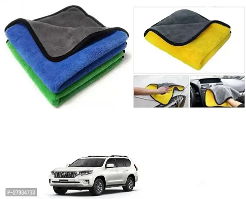 Car Cleaning Microfiber Cloth Pack Of 2 Multicolor For Toyota Prado