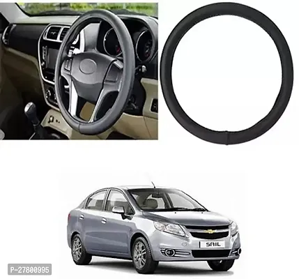 Designer Car Steering Cover Round Black For Chevrolet Sail