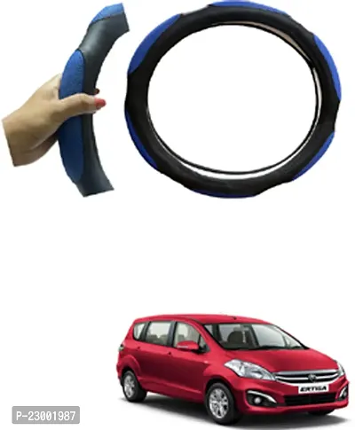 RONISH Car Steeing Cover/Black,Blue Steering Cover For Maruti Suzuki Ertiga