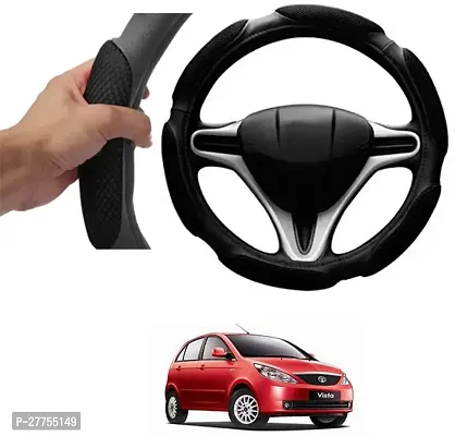 Car Steering Cover Black 6G Skidproof For Tata Vista-thumb0