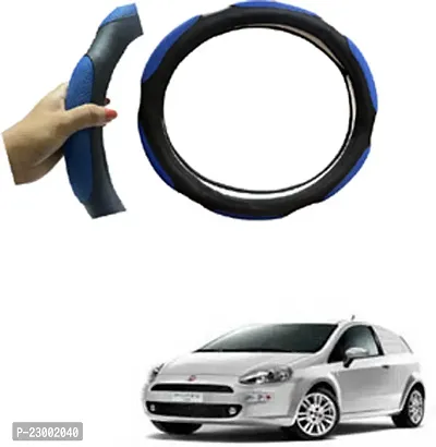 RONISH Car Steeing Cover/Black,Blue Steering Cover For Fiat Grande Punto-thumb0