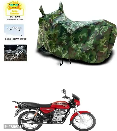 Designer Bike Body Cover Jungle Green For Bajaj Boxer Bm 150