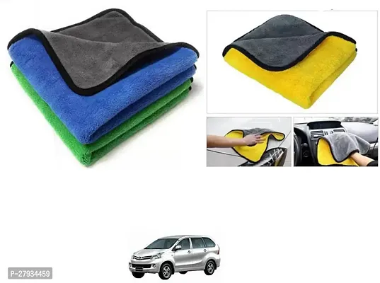 Car Cleaning Microfiber Cloth Pack Of 2 Multicolor For Toyota Avanza