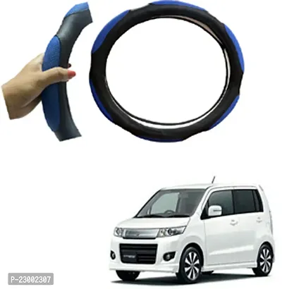 RONISH Car Steeing Cover/Black,Blue Steering Cover For Maruti Suzuki WagonR Stingray